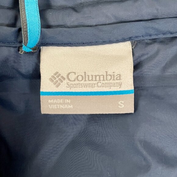 Men's Columbia Lake 22 Lightweight 650 Down Puffer Jacket, Navy Blue, Size S - Picture 6 of 9